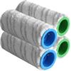 Yeeliv Set di 4 spazzole a rullo in microfibra per Kärcher FC3, FC5, FC7, FC3D, spazzola a rullo per aspirapolvere, set di rulli multi-superficie, grigio