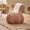 Lights4fun Candela grande a zucca effetto usato, batteria a LED con timer, telecomando