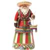 Enesco Jim Shore Heartwood Creek - Statuetta Messicana in Resina di Babbo Natale, 18,4 cm, 18,4 cm, 19 cm, Multicolore
