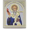 NKlaus San Spiridon icona di legno 10x12cm cristiano ortodosso 11353