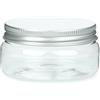 SHOBI Contenitori Alimentari in Polietilene con Coperchio in Alluminio, Barattoli in Plastica Ricaricabili Ermetici per Alimenti con Tappi a Vite (6, 100 ml)