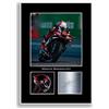 LJW Prints Poster da parete con autografo di Marco Bezzecchi Racer, idea regalo per gli appassionati di corse