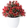 ComfyHarbor Vaso da fiori artificiale realistico, 20 cm, decorazione per piante in seta | Petali di seta realistici, plastica per stelo, altezza 20 cm, rosa, viola, rosso, bianco, giallo, blu, uso interno
