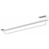 KiBcsLic Barra Appendiabiti a U senza Foratura | Gruccia Barra Pantaloni Resistente | Gruccia Appendiabiti Organizzazione Domestica per Guardaroba, Bianco, 50 Cm