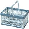 Stgbcst Piccole scatole pieghevoli, in plastica, 30 x 20 x 15,5 cm, per cucina, bagno, ufficio, camera da letto, armadio (verde acqua)