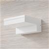 Klighten 24W LED Applique da Parete Esterno,2700K Lampada da Parete Interna ed Esterna,per corridoi,garage,portici e cortili,Aluminium,IP65,Bianco
