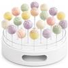 LMSAWK Espositore per Lecca-Supporto Rotondo in Acrilico con 22 Fori Supporto per Torte e Caramelle Scaffale Decorativo Multifunzionale Adatto per Feste di Matrimonio Compleanno Eventi Decorativo