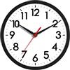 AKCISOT Orologio da parete 20,3 cm, silenzioso, senza ticchettio, funzionamento a batteria, analogico, piccolo, classico, per ufficio, casa, bagno, cucina, camera da letto, scuola, soggiorno (nero)