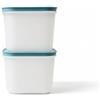 Tupperware Congelatore Contenitore 1,1 L (2) Bianco Cristallo di ghiaccio blu di ghiaccio di cristallo P 21652
