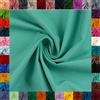 Die Stofftante Tessuto di cotone HEIDE, Swafing, 42 colori, tinta unita, 100% cotone, coupon, Oeko-TEX Standard 100 (smeraldo, 1 m)