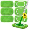 ZWQO 6 Pezzi per Swiffer Panni Catturapolvere - Teli Riutilizzabili e Lavabili | per Swiffer Lavapavimenti, Cuffietta Microfibra - Ideali per la Pulizia di Pavimenti Duri e Parquet