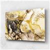 ARTHUB® Quadro in vetro 80x120 cm, 4mm temperato | Quadri moderni in vetro per soggiorno e camera da letto, decorazione da parete, arredamento d'interni, Astratti, Golden Sand