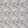 Kt KILOtela - Tessuto al metro stampato - Decorazione, tappezzeria, cuscini, tende, copriletto, borse, tovaglie - Tessuto di 100 cm di lunghezza x 280 cm di larghezza | Gatti - blu, arancione, bianco