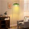 KlkrzJwy Lampada Da Terra Ad Arco Nordico Lampada Da Terra In Vetro Floreale Lampada Da Terra Dorata Regolabile In Altezza Con E26 Dimmerabile Lampada Alta In Vetro Verde Per Soggiorno Camera Da Letto