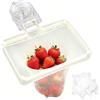 Zuahaly Filtro di scarico per lavello da cucina con ventosa, colino pieghevole per lavello con 100 reti filtranti usa e getta, funzione 2 in 1 come colino e scaffale portaoggetti, robusto, antiruggine e