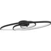 Eglo Gianella - lampada da soffitto a LED, plafoniera da soggiorno in | metallo nero e plastica bianca, colore luce: bianco caldo, 88 cm