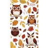 Alpha Edition - Mini agenda stile gufi 2026 - Agenda tascabile 9 × 15 cm, agenda Weekly con 64 pagine, 1 settimana per pagina, calendario appunti compatto con panoramica annuale e informazioni