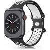 Mugust Cinturino Sportivo Silicone Compatibile con Apple Watch 44mm Cinturino Sport Loop Traspirante 42mm 44mm 45mm 46 mm 49mm, per iWatch Serie 11 10 9 8 7 6 5 4 3 2 1Ultra SE 3 2