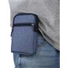 RYSTJPHK Marsupio Cintura Uomo per Cellulare con Cerniera, Borsa Clip Cintura per Smartphone, Nylon Sacchetto Cellulari Custodia Portatelefono Uomo da Cintura Borsello Portamonete per Outdoor Campeggio Viaggio