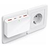VPSUN Connettore di ricarica USB C, connettore piatto PD65W + USB-A 15 W | Stazione di ricarica USB multipla con 4 porte, caricatore rapido da viaggio USB C per laptop, MacBook, iPhone, Samsung