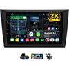 Generico Autoradio Doppio DIN 9 Pollici 2K QLED Android14 per Volkswagen Golf 6 2008-2016, Carplay Wireless, Navigazione GPS, DSP, DAB+, Radio FM, Controllo Volante, Telecamera DVR Inclusa(C30plus)