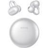 SANAG Cuffie open ear, con clip, Bluetooth 6.0, 42 ore di autonomia, impermeabilità IP67, cancellazione del rumore ENC per chiamate, tenuta sicura per corsa, ciclismo ed escursionismo, colore bianco