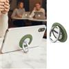 Generic Supporto ad anello per smartphone, accessorio per telefono per visualizzazione da scrivania e attacco posteriore, anello compatto (verde)