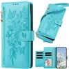 FERLAN Cover per Huawei Mate 80 Pro Max con Cordino,Custodia,Lagoblu | Custodia a Portafoglio in Pelle PU [Tracolla Staccabile], Flip Libro Custodia Cover,Magnetica Carta Fessura Portafoglio Case