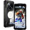 DOOGEENEXT Fire 7 Pro 5G - Telefono cellulare, 13000 mAh, 32 GB+256 GB, 6,6 pollici, HD+90 Hz, colore: Argento