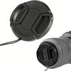 TECHZOCO Coperchio per obiettivo della fotocamera, tappo di protezione Snap On, tappo di protezione per obiettivo fotocamera, coperchio obiettivo universale, compatibile con Nikon, Canon, Sony,
