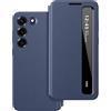 Hovisi Per Samsung S22 Clear View Smartphone Cover con Finestra di Vista, Smart Clear View Custodia per Samsung Galaxy S22 5G, Flip Case Extra Sottile Antiurto, Protezione Case Galaxy S22