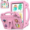 QYiiD Case per Galaxy Tab A7 Lite 8.7 (SM-T220 / T225 / T227), Cover Bambini Antiurto in EVA Leggera con Supporto, Maniglia e Tracolla, Custodia Protettiva per Galaxy Tab A7 Lite, Rosa