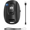 Wotrilw Telecomando Bluetooth per Fotocamera, Compatibile con iOS e Android, Telecomando Ricaricabile Bluetooth 5.2, Cavo di Ricarica USB e Cinturino da Polso, Scatto Remoto per Foto e Video