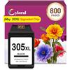 Cyloral 305XL Cartucce per HP 305 XL Deskjet 2800e 2823e 4220 Nero | Compatibile con HP Deskjet 2820e 4220e 2810e 2820 4222e 4210e 4200e 2821e 4230e 2700e 2710 2710e 4100e 4110 4122e Cartuccia