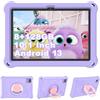 YOBWOK Tablet Bambini 10.1 Pollici, Android 13 Educativo per Bambini 8GB RAM 128GB Rom,Controllo Parentale,6000mAh,WiFi FHD 1280x800 per Tablet PC 3 a 6 Anni con Custodia,Viola