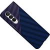 COQUE Custodia per Samsung Galaxy Z Fold 4 Shell, Cover per Telefono Pieghevole in Fibra di Carbonio per Samsung Galaxy Z Fold 4 5G-Blu Viola