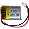 RmtcBal Batteria LiPo 501520, 3,7 V, 120 mAh, estremamente leggera, solo 2,7 g, batteria ricaricabile ai polimeri di litio con spina da 1,25 mm e circuito di protezione per elettronica fai da te, cuffie