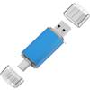 GifBasg Chiavi USB-C OTG 32GB USB 2.0 Blu, Chiavetta USB C per smartphone, tablet, PC, laptop e auto, trasferimento dati veloce e conveniente