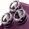 Coiwxmoi Protezione Fotocamera per iPhone 18 Pro/18 Pro Max,Pellicola Vetro Glitter Copri Telecamera Camera Proteggi Obiettivo HD Trasparente Lente Durezza 9H Anti-graffio Bling Diamond,Rosso Ciliegia