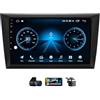 Generico Autoradio Doppio DIN 9 Pollici 2K QLED Android14 per Volkswagen Golf 6 2008-2016, Carplay Wireless, Navigazione GPS, DSP, DAB+, Radio FM, Controllo Volante, Telecamera DVR Inclusa(C10)