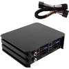 DriSentri Amplificatore a 4 canali full-range, 4 canali 80W x 4 Classe A/B Modifica audio amplificatore di potenza processore audio digitale per lettore auto Android