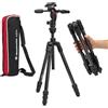Manfrotto Befree GT PRO Treppiede da viaggio in fibra di carbonio a 4 sezioni, con testa panoramica e inclinazione a 3 vie, nero