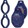 GIOPUEY Cover Compatibile con Swatch Royal Pop, [2 Pezzi] Morbido TPU Silicone Case Protettiva, Ultra-Sottile Custodia - Dark Blue