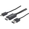 Manhattan Cavo Porta MHL HDMI a Micro USB Nero Nero Manhattan MHL-Anschlusskabel HDMI Auf Micro USB, 11-polig