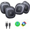 UGREEN FineTrack Duo 2 Tracker iOS e Android Ricarica USB C 4 Pezzi | 12 Mesi di Autonomia, Ricarica USB-C, IP68, 110 dB, Compatibile con Android, per Chiavi, Bagagli e Altro