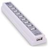 REY HUB USB 2.0 a 10 porte, adattatore multiplo di slot USB