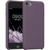 kwmobile Back-cover compatibile con Apple iPod Touch 6G / 7G (6a e 7a generazione) Back Cover Soft Case gommata in morbido silicone TPU - Iris pallido