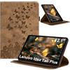 LSPCASA Custodia per Lenovo Idea Tab Plus 12,1 2025 TB361ZU TB361 | Custodia a libro in pelle sintetica con funzione leggio, portapenne, scomparti per carte di credito, per Lenovo Idea Tab Plus