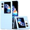COQUE Custodia per ZTE nubia Flip2, Sottile custodia telefono antiscivolo con schermo pieghevole ultrasottile per ZTE nubia Flip2-Azzurro
