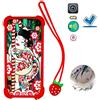 Lovewlb Custodia per Microsoft Lumia 640 XL Dual Sim LTE 5.7 Custodia Bordo del Silicone + PC Card Stand Case Cover La Notte splende PNR ITHYJ